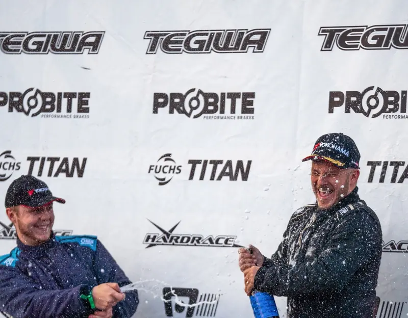 Champagne on the podium