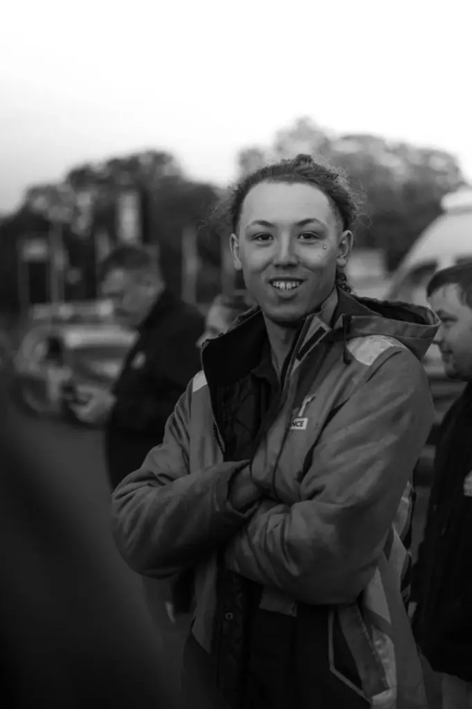 A member of the MMT crew in the Cadwell Park paddock